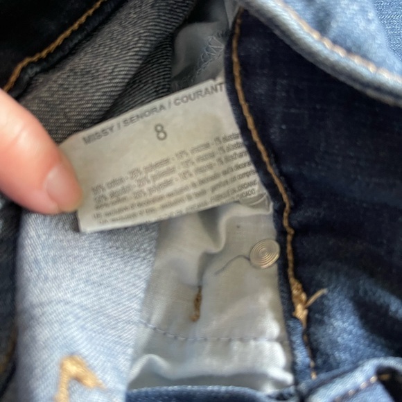 Anne Klein High Rise Slim Straight Jeans - Picture 2 of 6